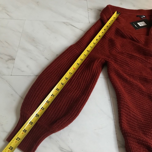 Rust Sweater Mini Dress - Picture 5 of 7